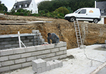 Réalisation des fondations à Sailly-en-Ostrevent